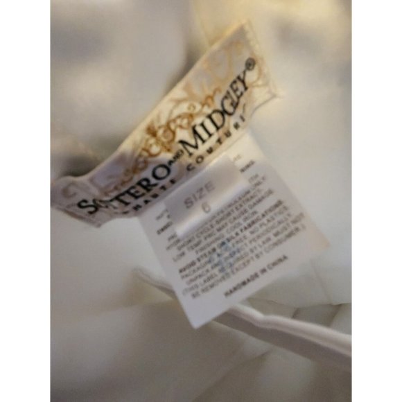 Sottero & Midgley strapless corset mermaid ruffles wedding dress sz 6 SMALL - Picture 10 of 11